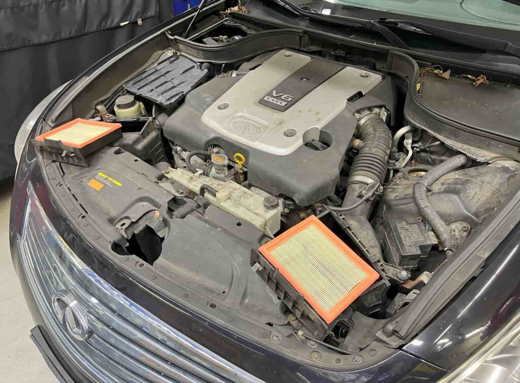 INFINITI G37 ENGINE MAINTENANCE AIR FILTERS