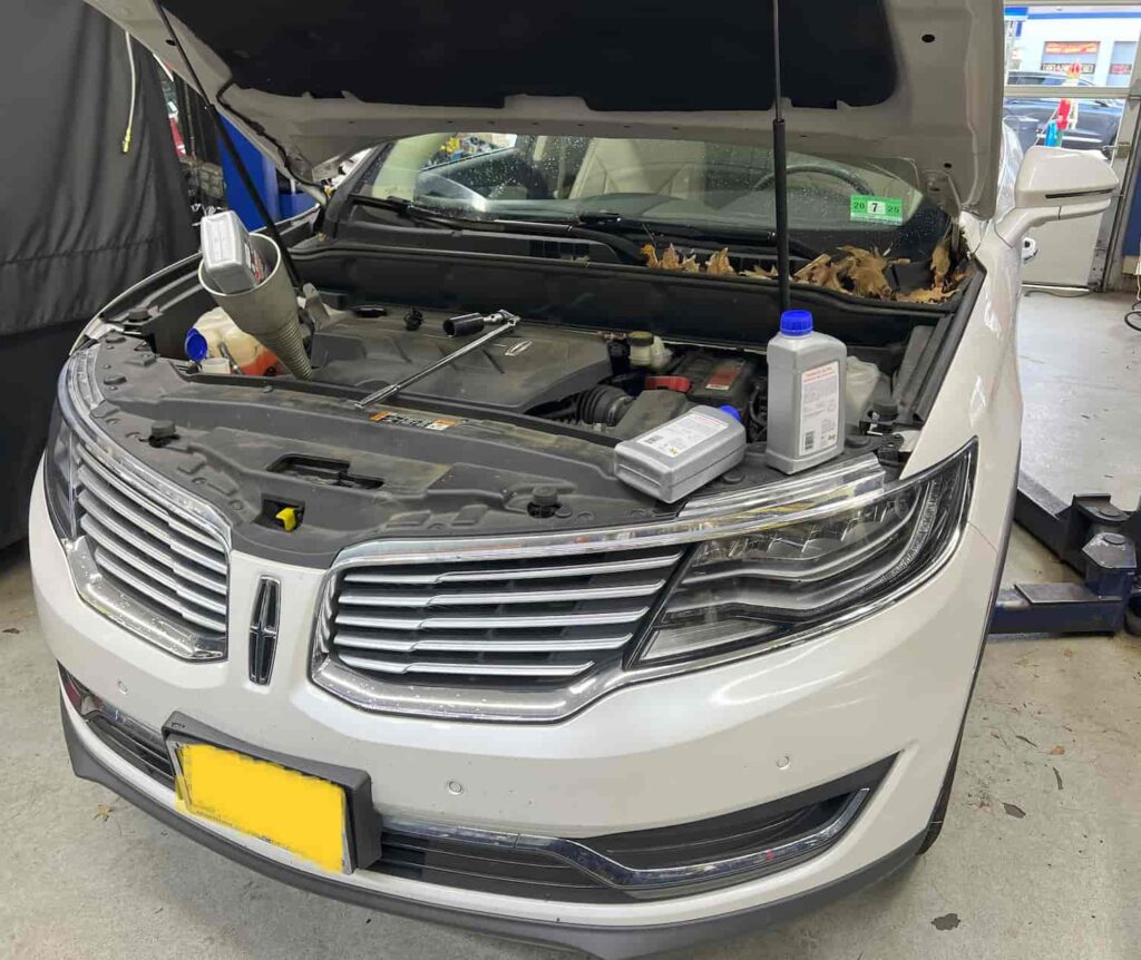 LINCOLN MKX OIL CHANGE