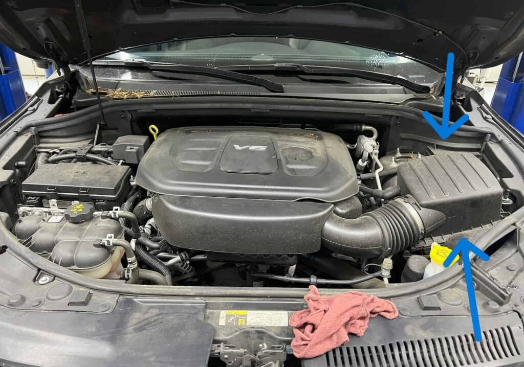 2019 DODGE DURANGO ENGINE AIR FILTER BOX