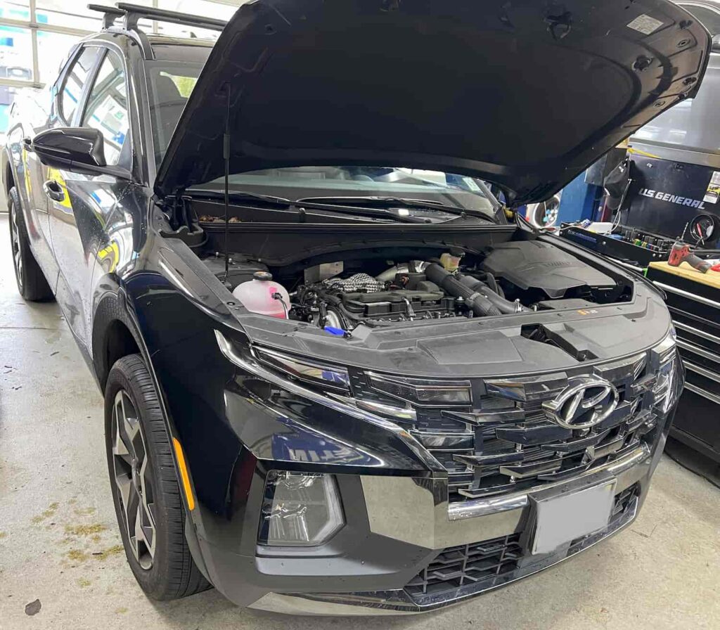 2022 HYUNDAI SANTA CRUZ OIL CHANGE